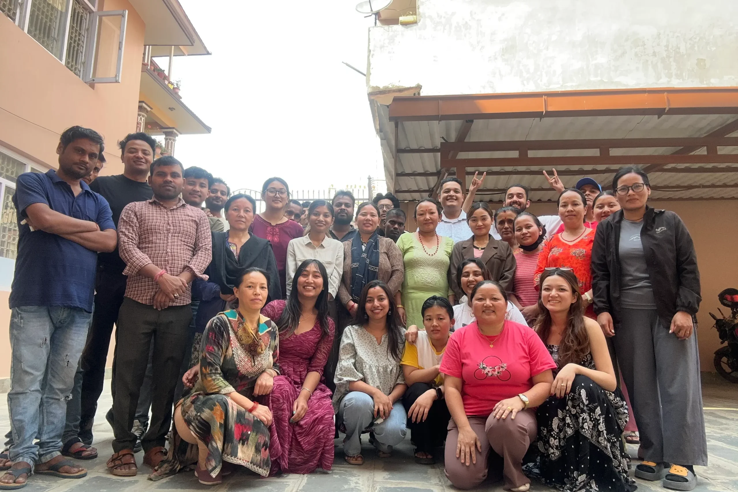 group photo of Dochaa team